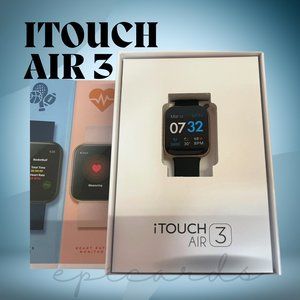 COPY - NIB iTouch Air 3, 40mm Rose Gold Case with Black Band Unisex Smartwatch